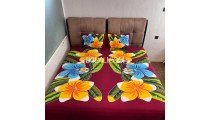 Best Quality Rayon Bedsheet Hand Painted Originally by Balinese Artisans 